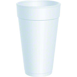 Foam Cups 20 oz 25/Tube (20 Tubes/Case)